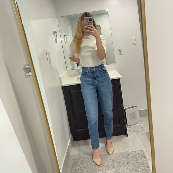 Levi's Denim - Levi’s high waisted mom jean size 27 medium light wash blue solid